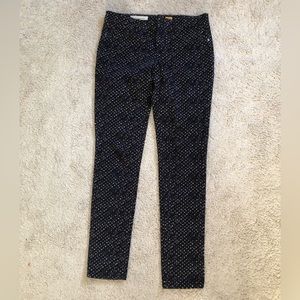 Pilcro and the Letterpress Anthropologie 29 Serif Black Printed Corduroy Pants